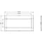 Siemens cover frame for door cutout 139.6 x 45.65 mm WxH accessory for: circuit 3VA9254-0SB10 - alternate 3