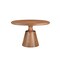 Homeroots 48" Natural Wood Pedestal Base Round Top Dining Table 565244 - alternate 8
