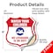 Signmission Pool Safety Shield Sign Attention Watch, 6 inch X 6 inch, Vinyl Decal, 2PK SHI-D-2PACK-6-430 - alternate 5