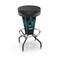 Holland Bar Stool Co Lighted San Jose Sharks 30" Swivel Bar Stool L500030SJSharBlkVinyl - alternate 4