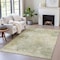 Homeroots 5' X 8' Sage And Beige Abstract Washable Indoor Outdoor Area Rug 630886 - alternate 6