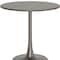 Homeroots 32" Taupe Steel Pedestal Base Round Top Dining Table 572232 - alternate 4