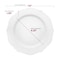 Smarty Had A Party White w/Silver Rim Round Blossom Plastic Dinnerware Set (120 Dinner Plates+120 Salad Plates), 240PK 4840WHS-VP-CASE - alternate 7