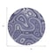 Homeroots 8' Plum And Ivory Round Geometric Washable Indoor Outdoor Area Rug 631397 - alternate 6