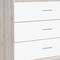 Homeroots 32" White and Gray Three Drawer Dresser 544036 - alternate 11