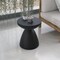 Leisuremod Dune 17 in Round Fiberstone Side Table, Pedestal Base, Weatherproof, Fully Assembled DST17BL - alternate 9