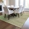 Homeroots 8' X 10' Green Beige And Ivory Striped Washable Indoor Outdoor Area Rug 597238 - alternate 8