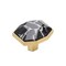 Amerock Carrione 1-5/8 inch 41mm Length Marble Black/Champagne Bronze Cabinet Knob BP36638MBKCZ - alternate 1