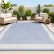 Jonathan Y Lucia Classic Diamond Border Blue/Cream 3 ft. x 5 ft. Indoor/Outdoor Area Rug SMB207C-3 - alternate 1
