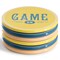 Wanda June Home Game On 6 Piece Stoneware Coaster Set in Assorted Colors 135210.06R - alternate 5
