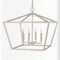 Jonathan Y Gatsby 23" 4-Light Adjustable Iron Rustic Glam LED Pendant, Antiqued White JYL7520A - alternate 8