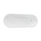 Kingston Brass 67" Acrylic Oval Single Slipper Pedestal Tub with Drain, No Faucet Drillings, Glossy White VTSS672929 - alternate 3