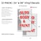 Signmission Auto Body & Paint, Vinyl Decals Only 24 Inch x 36 Inch, Vinyl Decal, 2PK DSB-2436-2PACK-Auto Body & Paint - alternate 2