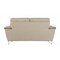 Homeroots 69in Beige And Silver Faux Leather Love Seat 329492 - alternate 6