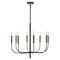 Jonathan Y Amoros 27.25" 8-Light Modern Mid-Century Iron LED Chandelier, Oil Rubbed Bronze JYL7900A - alternate 7