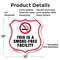 Signmission No Smoking Shield Label Set This Is A Sm, 12 Inch X 12 Inch, Aluminum Metal Sign SHI-A-12-399 - alternate 5