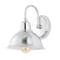 Jonathan Y Frisco 8" 1-Light Farmhouse Industrial Iron LED Vanity, Chrome JYL7481A - alternate 7