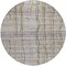 Homeroots 8' Ivory Pink And Copper Round Striped Washable Indoor Outdoor Area Rug 597429 - alternate 8