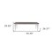 Homeroots 94" Dark Brown And White Solid Wood Dining Table 397669 - alternate 7