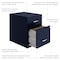 Space Solutions 14.25 in W 2 Drawer Vertical File Cabinet W/ Accessory Drawer, Navy 25966 - alternate 14
