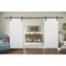 Sartodoors Double Barn Interior Door, 36" x 80", White QUADRO4115DB-WS-36 - alternate 1