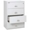 Fireking 4 Drawer, 1 Hr Fire & Impact Rated, 38" Wide Lateral Arctic White 4-3822-CAW - alternate 3