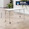 Flash Furniture Commercial Adjustable Height Rectangular Activity Table - Locking Casters-White XU-A2460-REC-WHT-T-A-CAS-GG - alternate 8