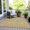 Homeroots 8' X 10' Gold And Beige Geometric Washable Indoor Outdoor Area Rug 594548 - alternate 7