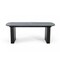 Homeroots 114" Smoked Rectangular Manufactured Wood Self-Storing Leaf Dining Table 487880 - alternate 1