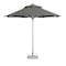 Homeroots 10ft Charcoal Polyester Round Market Patio Umbrella 491974 - alternate 4