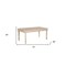 Homeroots 72" White Solid Wood Dining Table 521837 - alternate 6