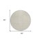 Homeroots 8' Beige And Ivory Round Geometric Washable Indoor Outdoor Area Rug 600794 - alternate 6
