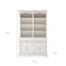 Homeroots 87" White Wood Sideboard with Hutch and Two Drawers 397129 - alternate 8