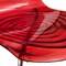 Leisuremod Astor Water Ripple Design Dining Chair, Transparent Red AC20TR - alternate 4
