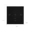 Homeroots 71" Black and White Single Drawer Combo Dresser 403745 - alternate 6