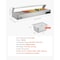 Vevor Commercial Food Warmer Glass Cover 1500W Bain Marie with Five Food Pans M-2215 - alternate 4