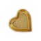 Homeroots 7in Gold Heart Cast Iron Handmade Vanity Tray 483152 - alternate 7