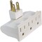 Powerzone Plug Adapter, 3 Outlet(s) White OR101100 - alternate 1