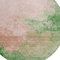 Homeroots 8' Pink And Green Round Abstract Washable Indoor Outdoor Area Rug 604817 - alternate 7