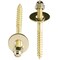 Do It Best 2-1/2''x1/4'' Brass-Plated Steel Toilet Screws, 2 Ct. DIB835-15 - alternate 1