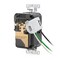 Leviton USB Receptacle, 20 A, 1 hp, Black, PBT M58AA-E - alternate 4