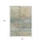 Homeroots 10' X 14' Wheat Sky Blue And Beige Abstract Washable Indoor Outdoor Area Rug 631466 - alternate 9
