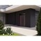 Vdomdoors Front Exterior Prehung Aluminum Double Doors Ronex0162 Red Oak Top Transom Mirrored Clear Glass RONEX0162DEXD-RED-W72xH96+14-LH-O - alternate 3