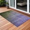 Homeroots 3' X 5' Olive Green And Purple Ombre Washable Indoor Outdoor Area Rug 563721 - alternate 1