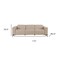Homeroots 110" Beige Top Grain Leather Reclining Metal USB Sofa 720299 - alternate 9