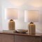 Jonathan Y Royce 18.25" Rustic Farmhouse Fluted Scalloped Gourd Resin/Metal LED Table Lamp, Antique Light B, 2PK JYL5608A-SET2 - alternate 6