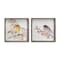 Homeroots Set of Two Brown Bird Wood Square Framed Art, 2PK 516336 - alternate 1