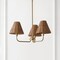 Jonathan Y Pauline 20.5" 3-Light Coastal Contemporary Adjustable Swooping Arm Candle-Style Metal w/Rattan Shade JYL9556B - alternate 9