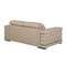 Homeroots 71in Beige And Silver Genuine Leather Love Seat 329719 - alternate 6