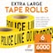 Xpose Safety Police Line Do Not Enter Tape Roll, 3 Inch Wide x 1000 Feet, Yellow w/Black Letters, 6 Rolls, 6PK PPLT-6-X-S - alternate 9